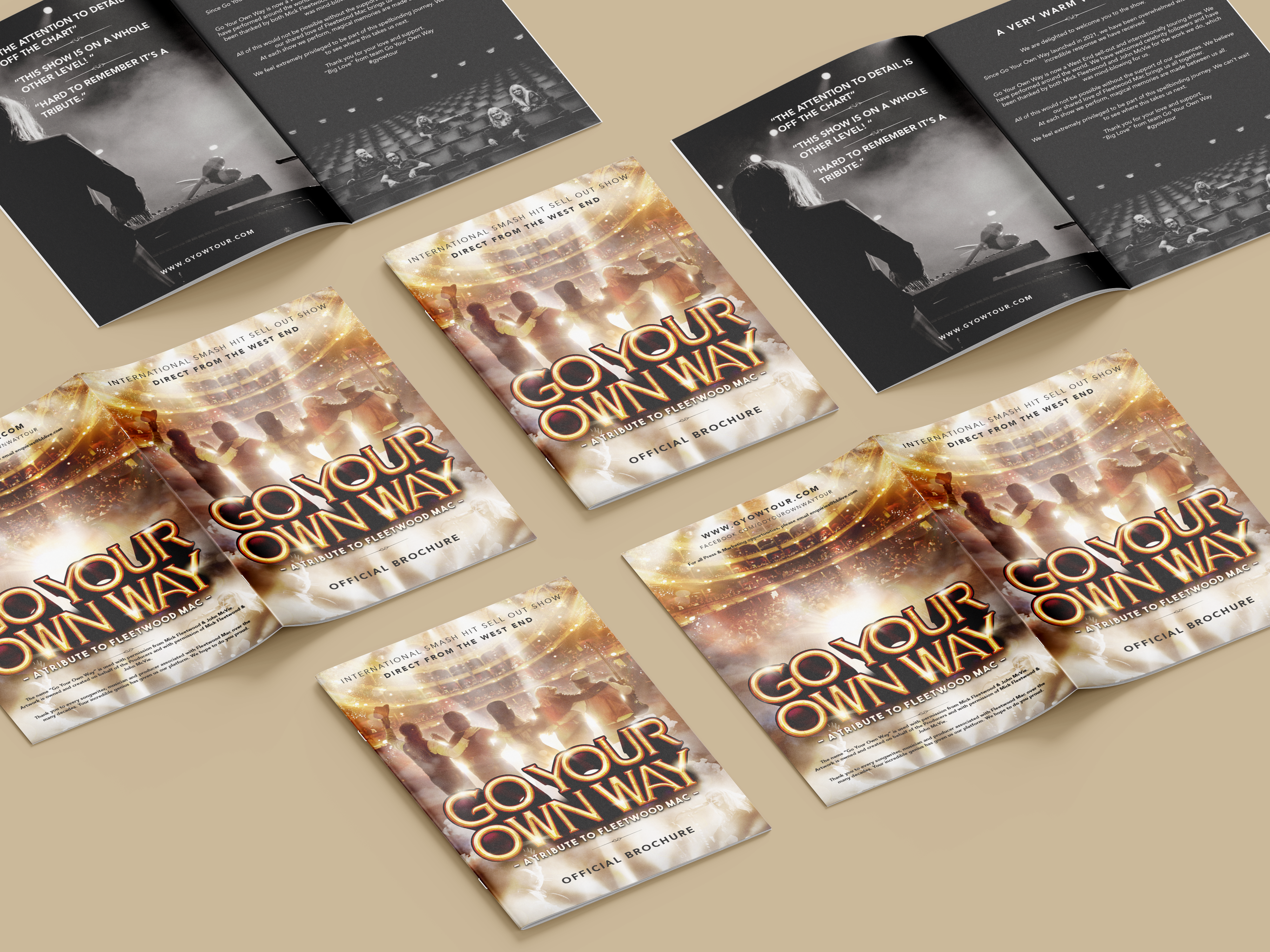 🎶 Stunning New Brochures for Go Your Own Way – Fleetwood Mac Tribute Band Now Available!